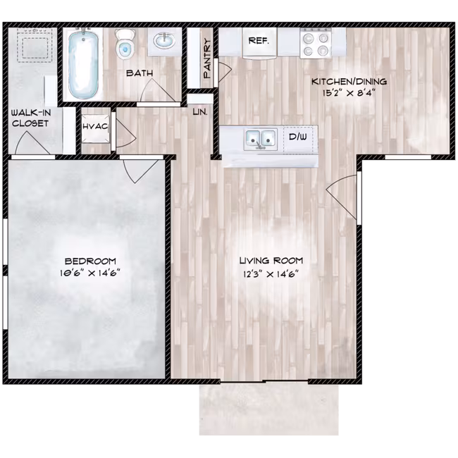 Unit 0401 0406 floor plan